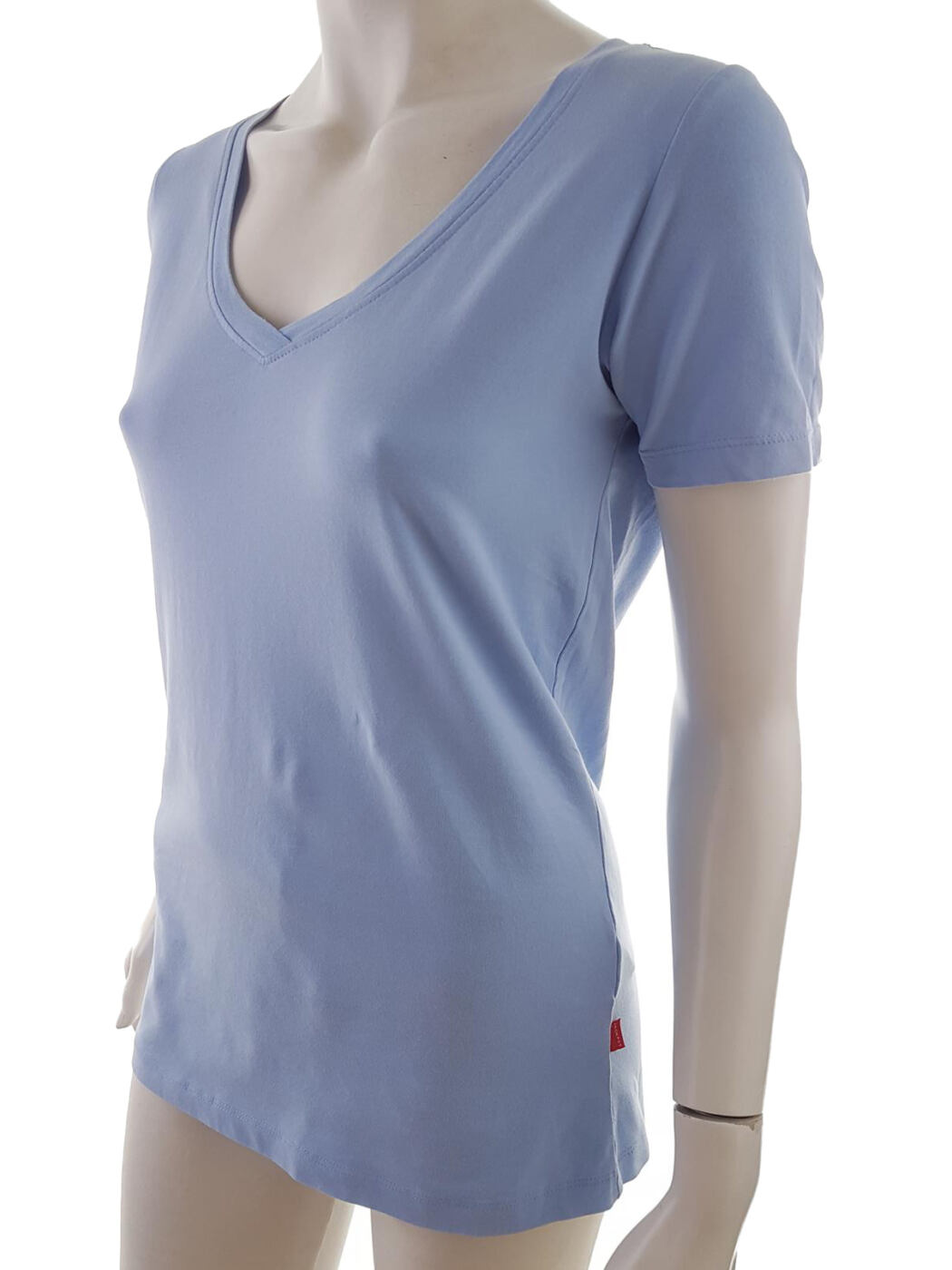 20190614_143408.jpg Jackpot Rozmiar S Kolor Niebieski W serek T-Shirt Krótki rękaw Materiał Bawełna