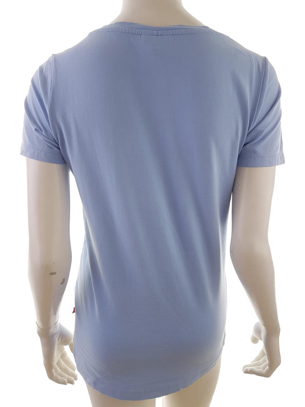 20190614_143419.jpg Jackpot Rozmiar S Kolor Niebieski W serek T-Shirt Krótki rękaw Materiał Bawełna