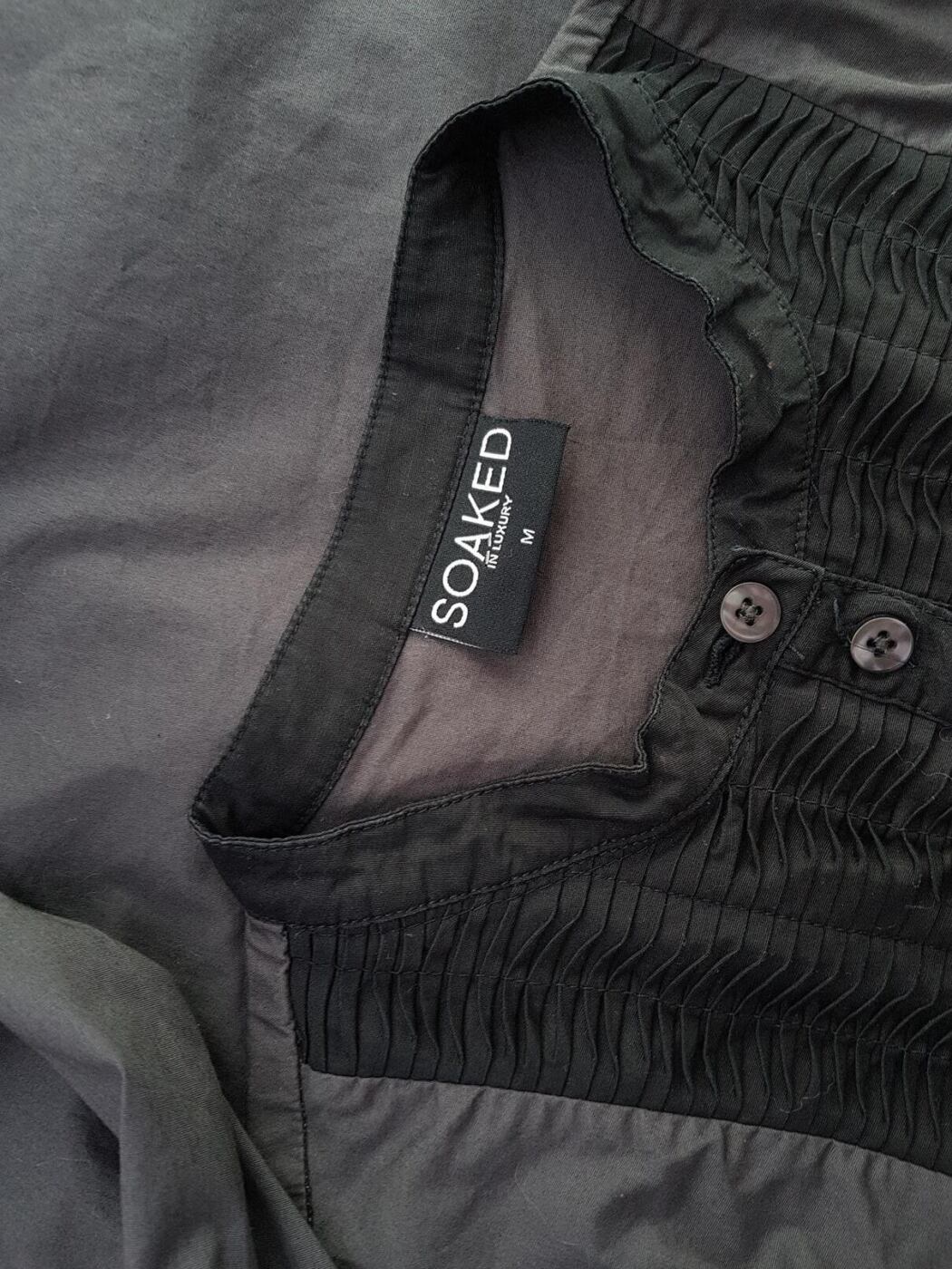 Soaked in luxury Rozmiar M Kolor Szary Kołnierz Tunika Popover Bluzka Długi rękaw Materiał Bawełna Soaked in luxury Rozmiar M Kolor Szary Kołnierz Tunika Popover Bluzka Długi rękaw Materiał Bawełna