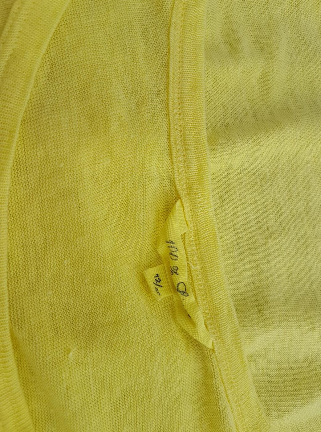 20190614_150031.jpg Dunnes stores Rozmiar 12 (40) Kolor Żółty Okrągły dekolt Bluzka Krótki rękaw Materiał Len 100%