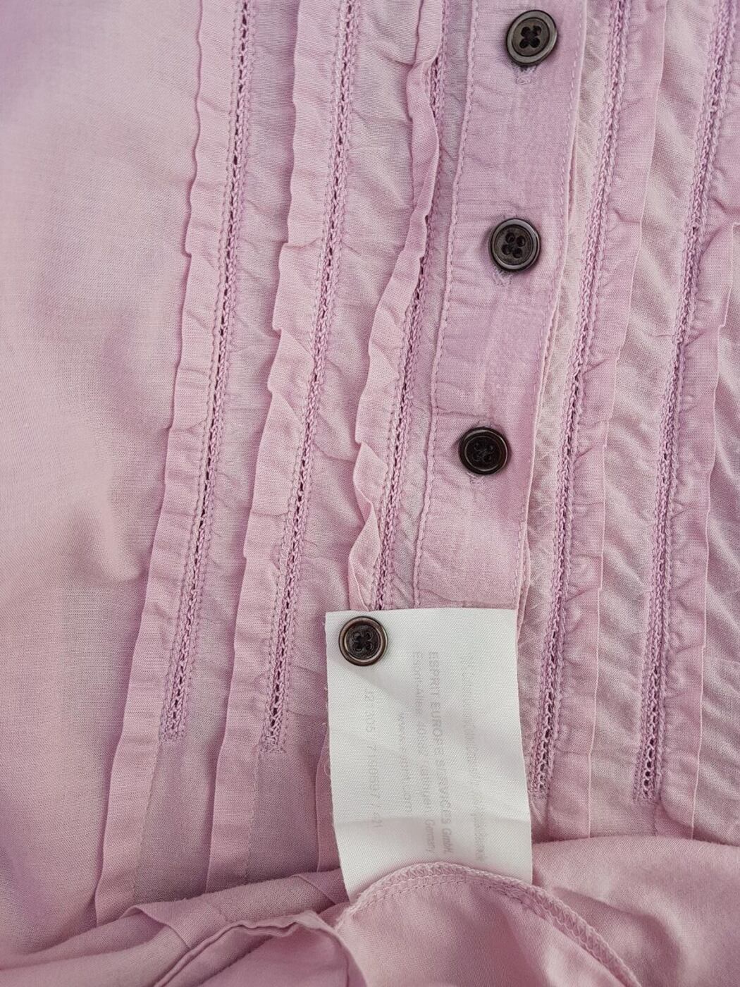 Esprit Rozmiar 36 Kołnierz Tunika Popover Bluzka Długi rękaw Materiał Bawełna 100% Esprit Rozmiar 36 Kołnierz Tunika Popover Bluzka Długi rękaw Materiał Bawełna 100%