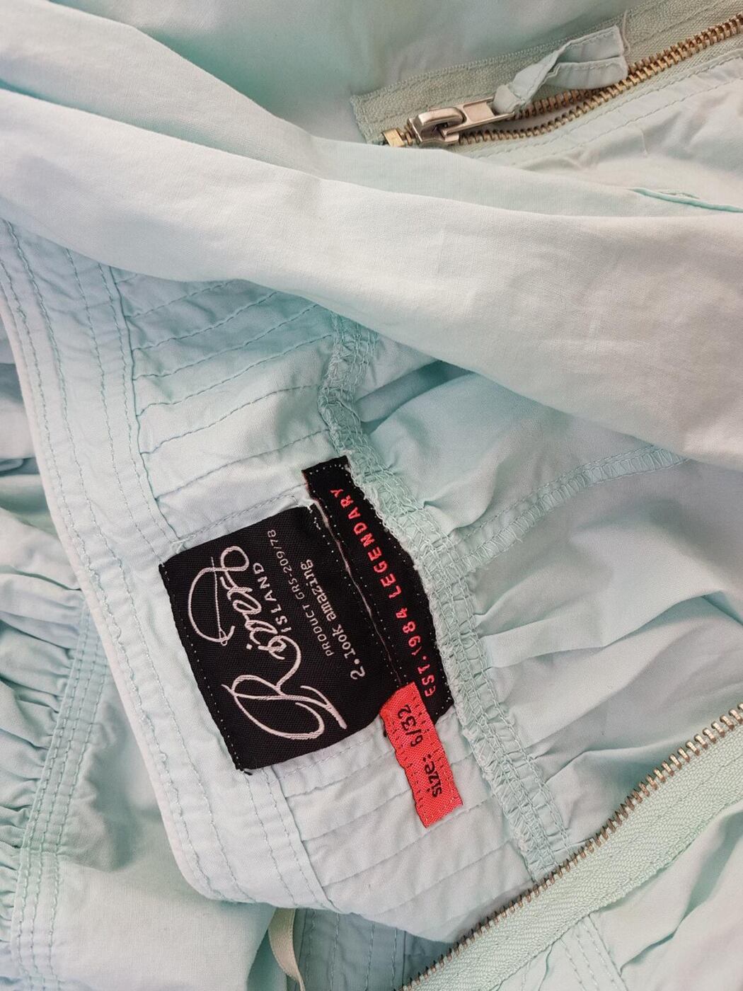 River island Rozmiar 32 Kolor Zielony Halter Sukienka Mini Bezrękawnik Krótka Materiał Bawełna 100%