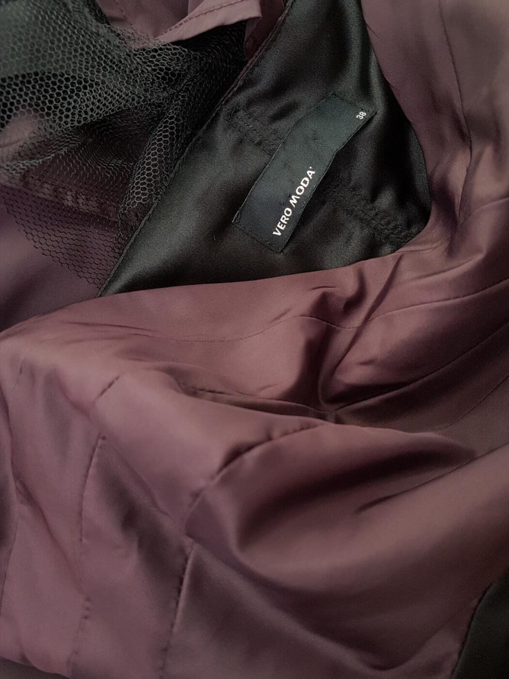 Vero moda Rozmiar 38 Kolor Fioletowy Dekolt Serce Suknia Balowa Sukienka Wieczorowa Bezrękawnik Krótka
