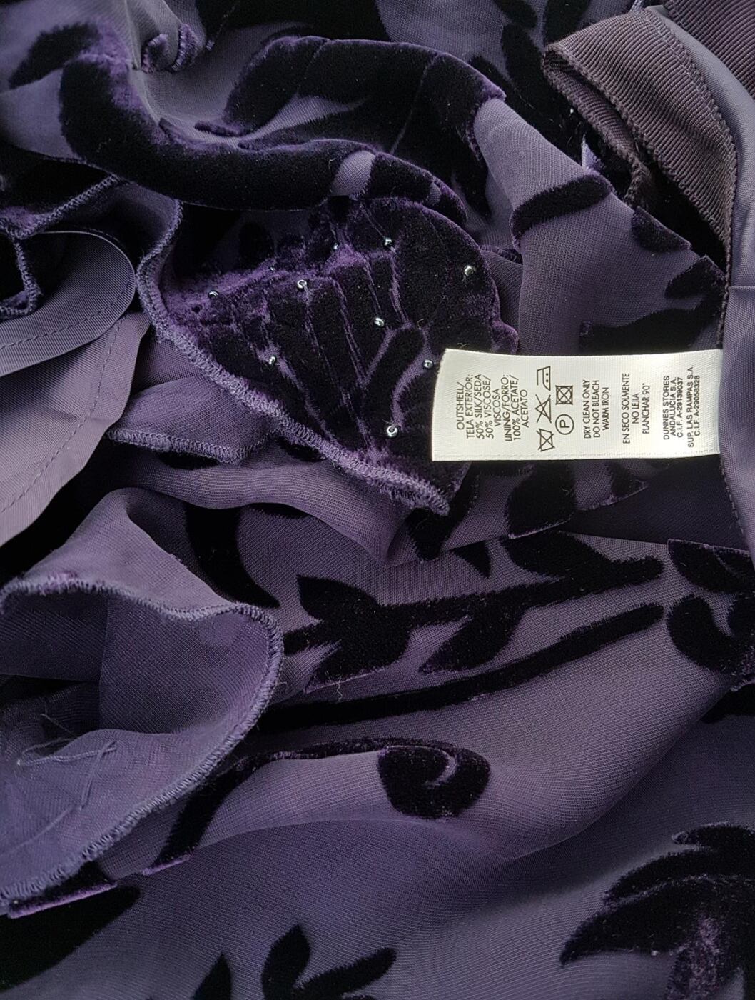 20190621_112101.jpg Dunnes stores Rozmiar 38 Kolor Fioletowy Spódnica Prosta i Ołówkowa Midi Materiał Jedwab