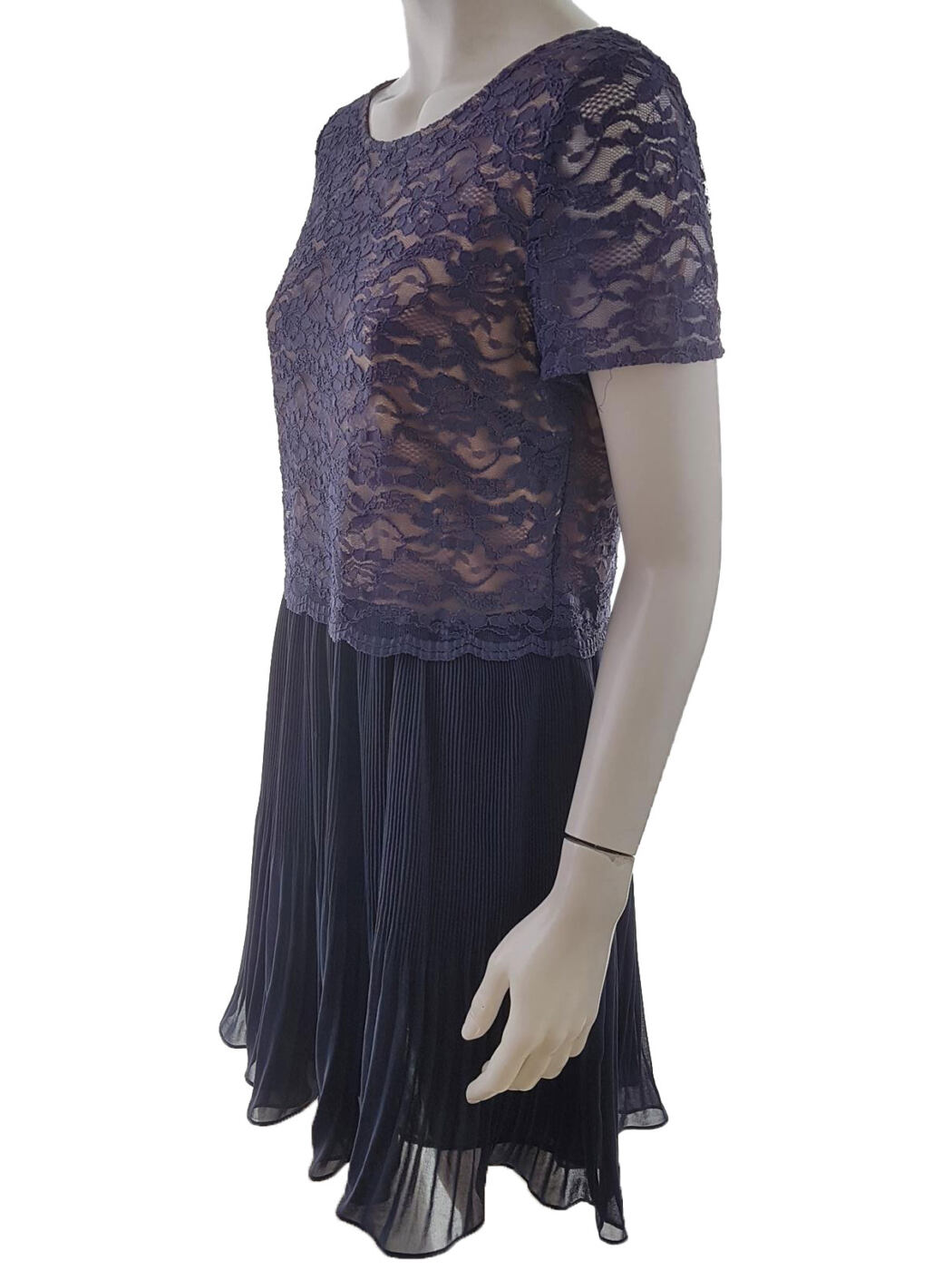Oasis Rozmiar 40 Kolor Granatowy Okrągły dekolt Sukienka Sheath Krótki rękaw Do Kolan Oasis Rozmiar 40 Kolor Granatowy Okrągły dekolt Sukienka Sheath Krótki rękaw Do Kolan