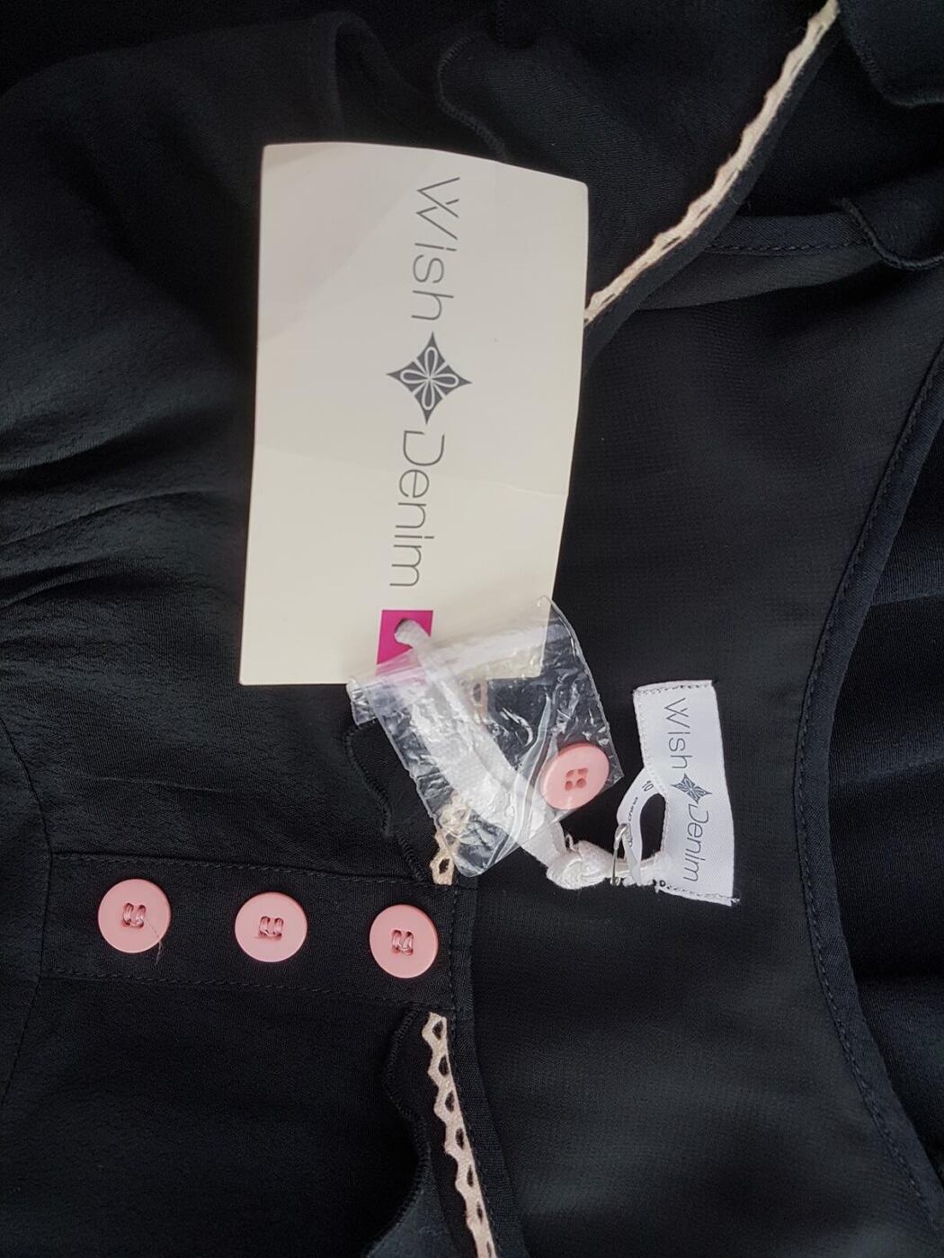 wish denim Rozmiar 38 Kolor Czarny Dekolt U Sukienka A-Line Bezrękawnik Do Kolan Materiał Rayon 100%