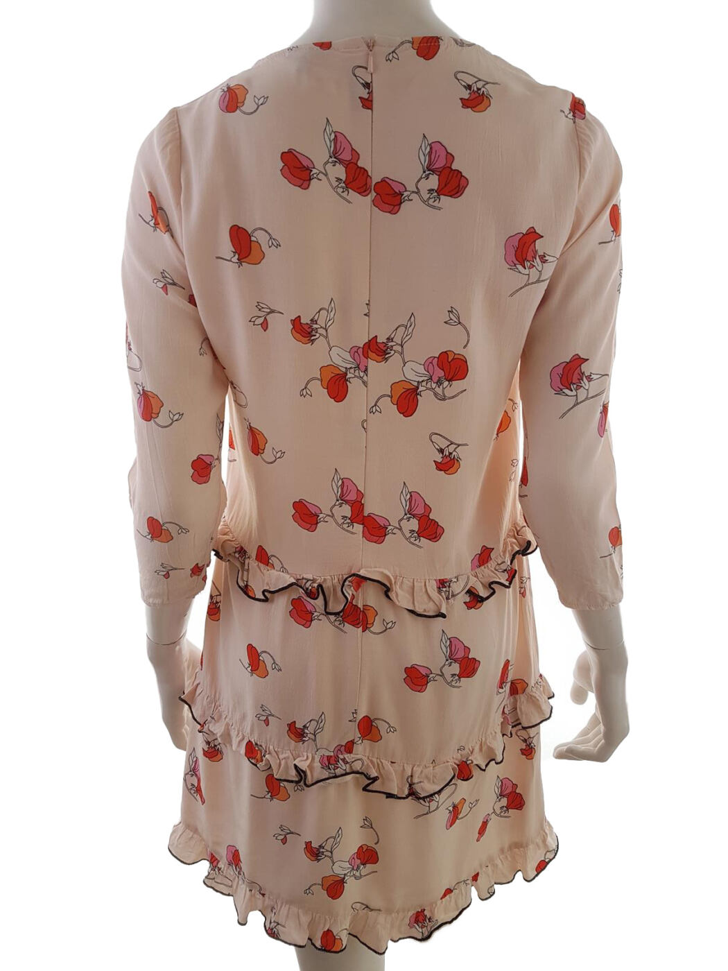 River island Rozmiar 34 Kolor Pastelowy Crew Neck Sukienka A-Line Rękaw 3/4 Do Kolan Materiał Wiskoza 100% River island Rozmiar 34 Kolor Pastelowy Crew Neck Sukienka A-Line Rękaw 3/4 Do Kolan Materiał Wiskoza 100%