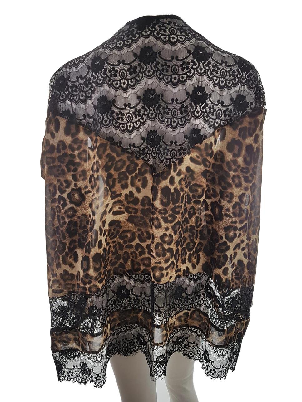 20190624_144952.jpg Missguided Rozmiar S/M Kolor Czarny Panterka W serek Długi Otwarty Kardigan Krótki rękaw Cienka dzianina