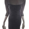 SUITEBLANCO Rozmiar XS Okrągły dekolt Sukienka Bodycon Rękaw 3/4 Do Kolan Materiał Rayon
