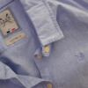 Crew Clothing Rozmiar 40 Kolor Niebieski Kołnierz Koszula Zapinana Bluzka Długi rękaw Materiał Bawełna 100%