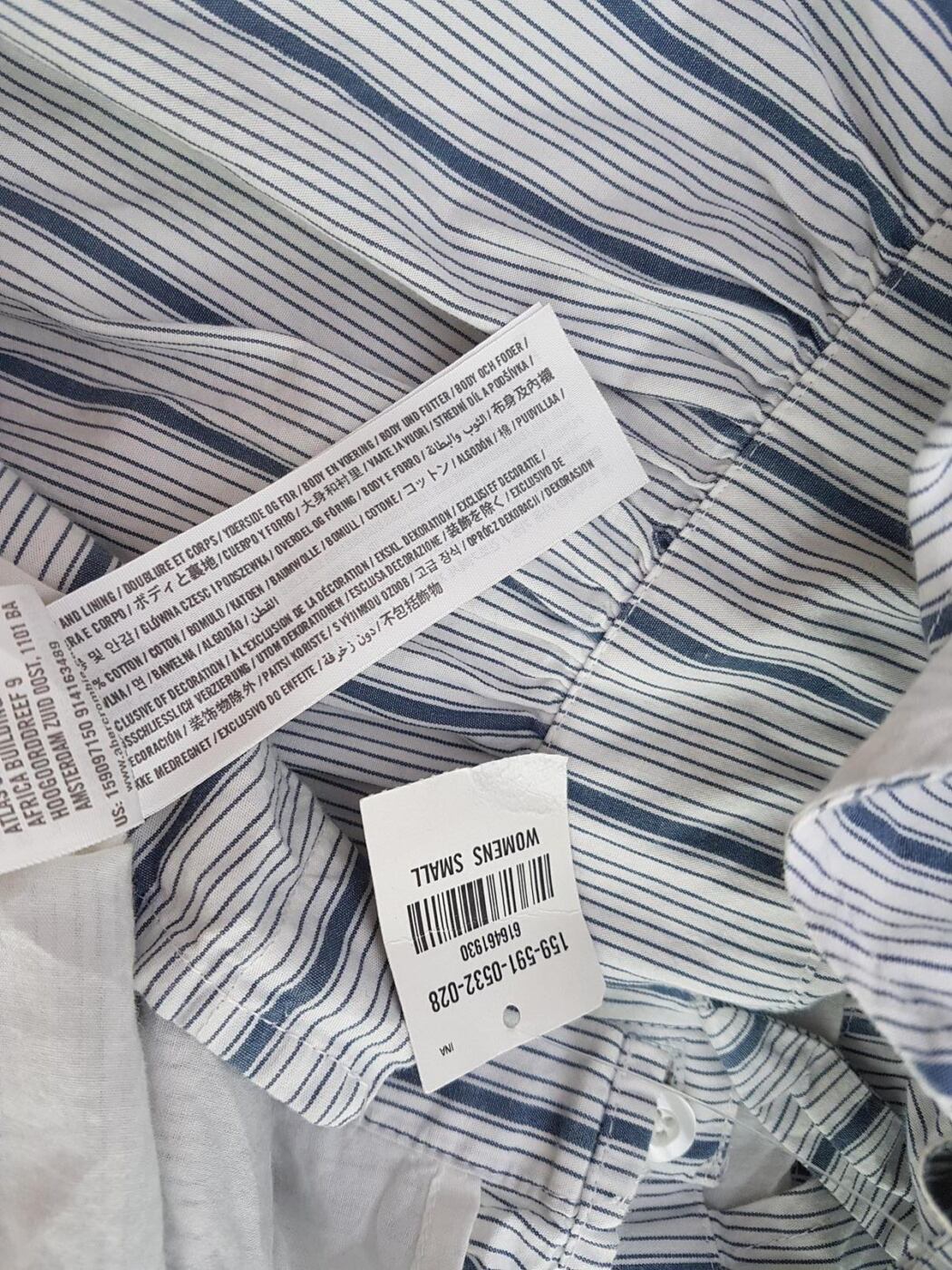 ABERCROMBIE & FITCH Rozmiar S Kolor Biały W serek Sukienka Sheath Bezrękawnik Do Kolan Materiał Bawełna 100%