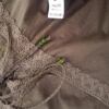 Mbym Rozmiar M Kolor Khaki W serek Sukienka Sheath Rękaw 3/4 Do Kolan Materiał Bawełna 100%