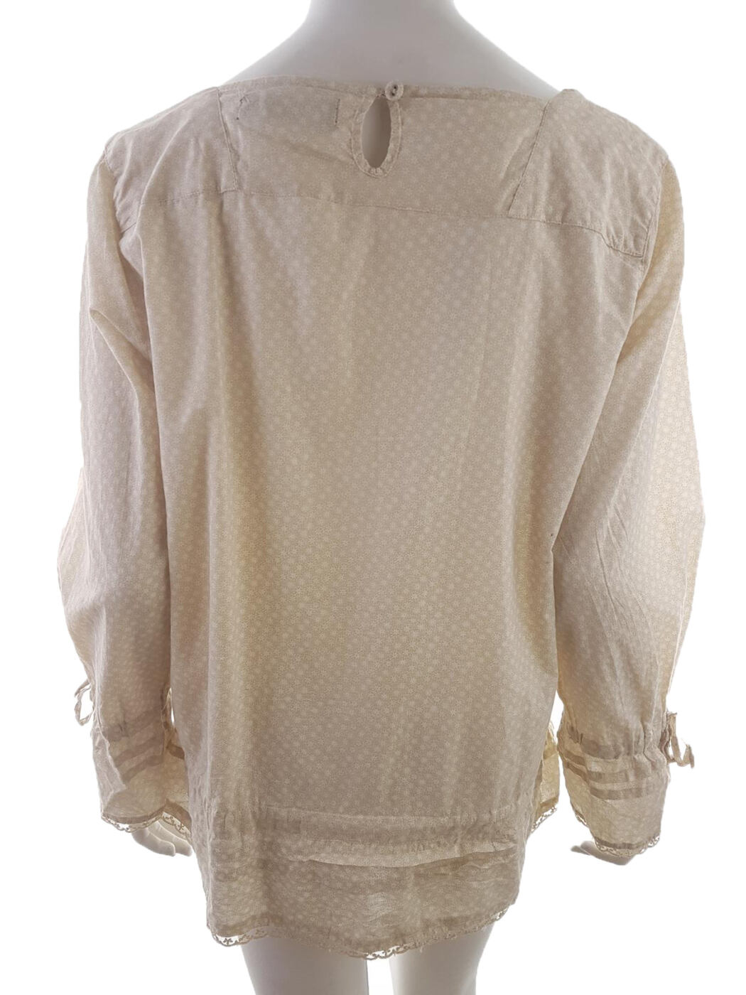 20190625_155506.jpg Dorothy perkins Rozmiar 44 Kolor Beżowy Kwadratowy dekolt Bluzka Długi rękaw Materiał Bawełna