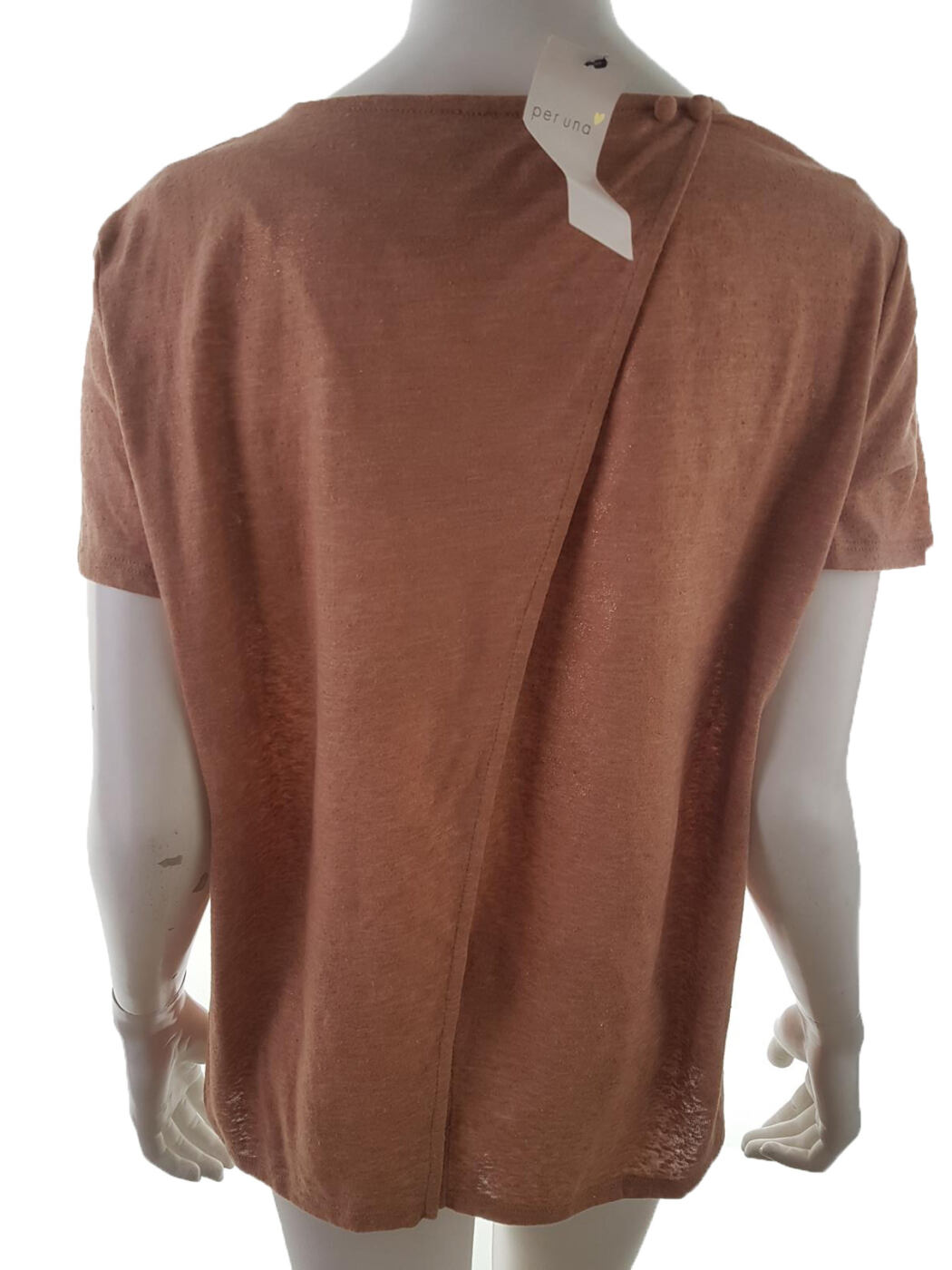 20190625_161304.jpg Rozmiar 44 Kolor Brązowy Okrągły dekolt T-Shirt Krótki rękaw
