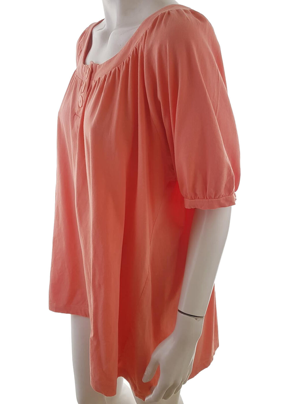 Comfort fashion quality Rozmiar 54/56 Kolor Pomarańczowy Okrągły dekolt Tunika Bluzka Krótki rękaw Materiał Bawełna 100% Comfort fashion quality Rozmiar 54/56 Kolor Pomarańczowy Okrągły dekolt Tunika Bluzka Krótki rękaw Materiał Bawełna 100%