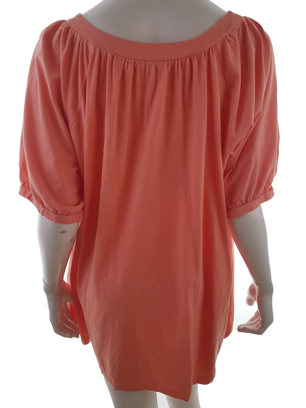 Comfort fashion quality Rozmiar 54/56 Kolor Pomarańczowy Okrągły dekolt Tunika Bluzka Krótki rękaw Materiał Bawełna 100% Comfort fashion quality Rozmiar 54/56 Kolor Pomarańczowy Okrągły dekolt Tunika Bluzka Krótki rękaw Materiał Bawełna 100%