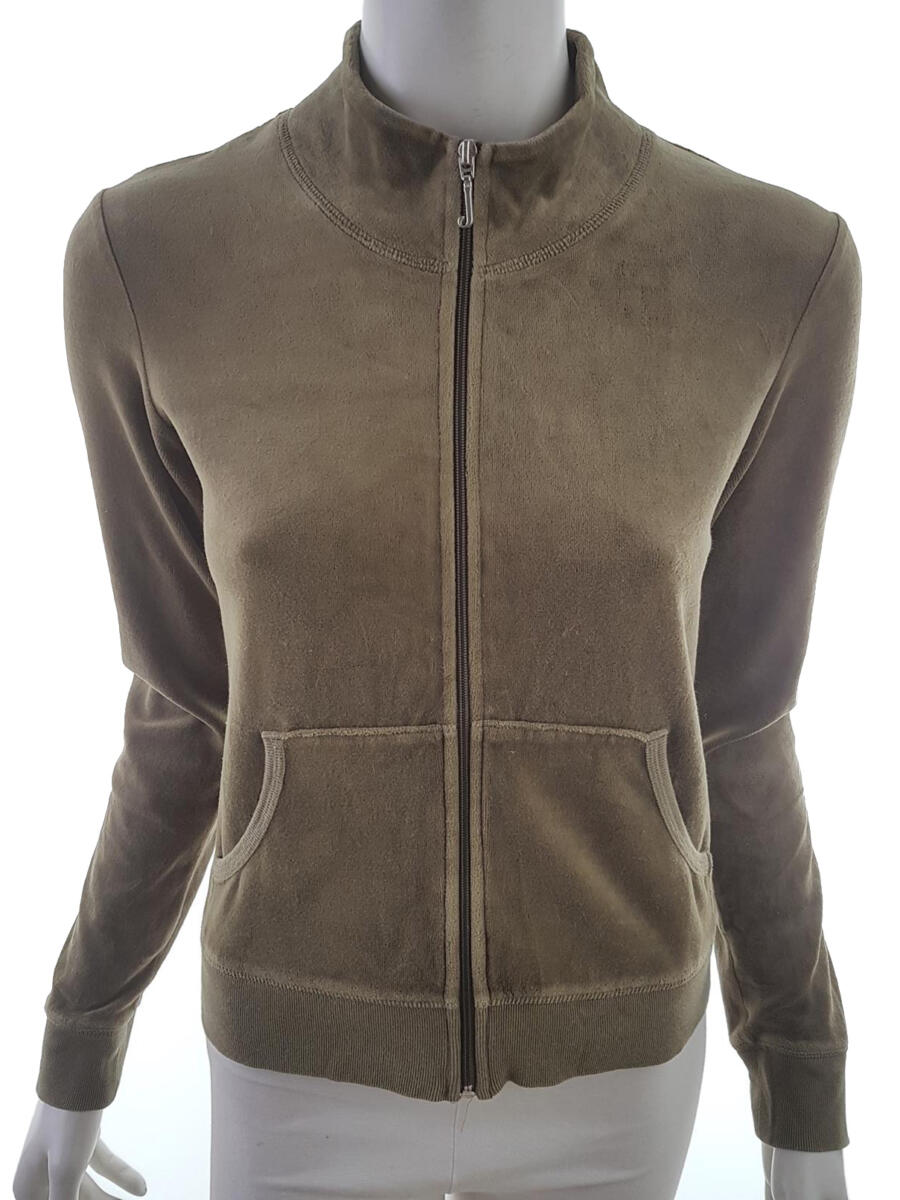 Juicy couture Rozmiar M Kolor Khaki Bluza na suwak Długi rękaw Materiał Bawełna Juicy couture Rozmiar M Kolor Khaki Bluza na suwak Długi rękaw Materiał Bawełna