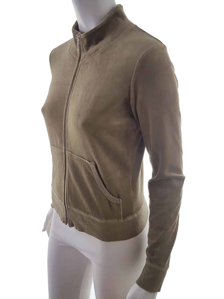Juicy couture Rozmiar M Kolor Khaki Bluza na suwak Długi rękaw Materiał Bawełna Juicy couture Rozmiar M Kolor Khaki Bluza na suwak Długi rękaw Materiał Bawełna