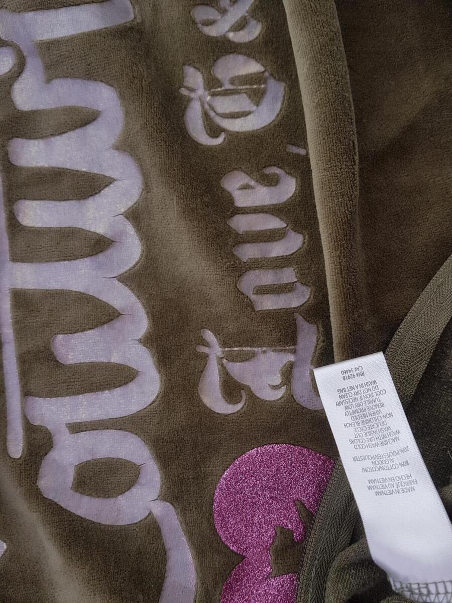 Juicy couture Rozmiar M Kolor Khaki Bluza na suwak Długi rękaw Materiał Bawełna Juicy couture Rozmiar M Kolor Khaki Bluza na suwak Długi rękaw Materiał Bawełna