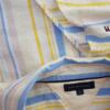 Tommy hilfiger Rozmiar 36 Kolor Biały Pasy Kołnierz Koszula Zapinana Bluzka Krótki rękaw Materiał Bawełna 100%