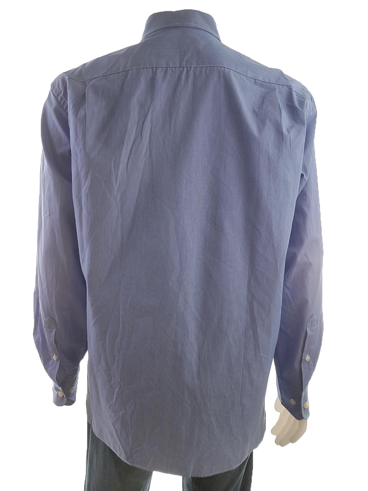 20190701_115958.jpg J.Crew Rozmiar L Kolor Niebieski Pasy Kołnierz Męska Koszula Casual Długi rękaw Materiał Bawełna 100%