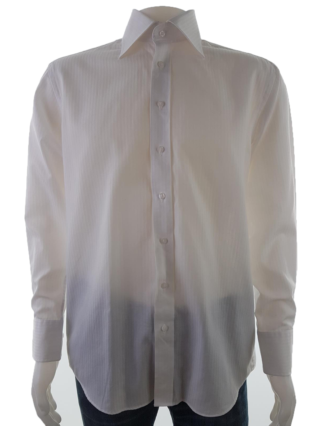BEN SHERMAN Rozmiar 15,5" Kolor Biały Kołnierz Męska Koszula Elegancka Długi rękaw Materiał Bawełna