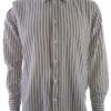 BEN SHERMAN Rozmiar M Kolor Szary Pasy Kołnierz Męska Koszula Casual Długi rękaw Materiał Bawełna