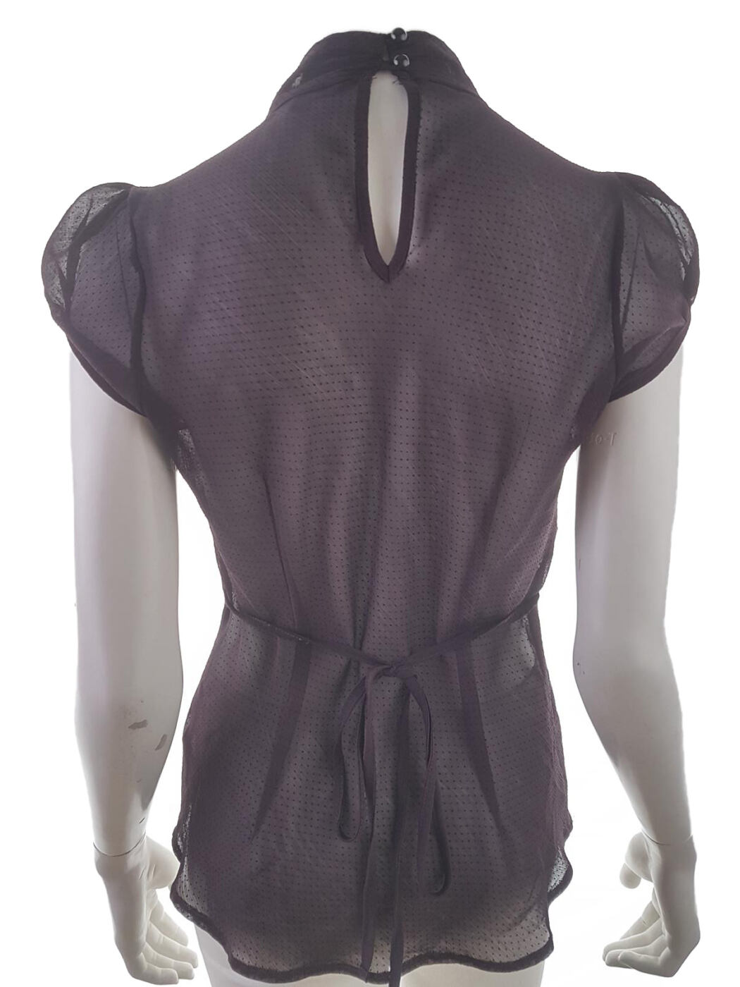20190702_141831.jpg Dunnes Rozmiar 10 (38) Kolor Fioletowy Halter Bluzka Krótki rękaw
