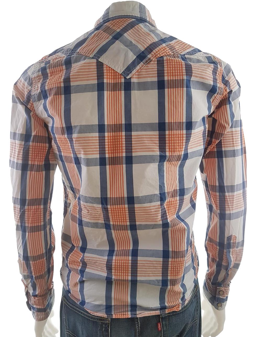 20190703_103015.jpg Hollister Rozmiar S Kolor Czerwony Krata Kołnierz Męska Koszula Casual Długi rękaw Materiał Bawełna 100%