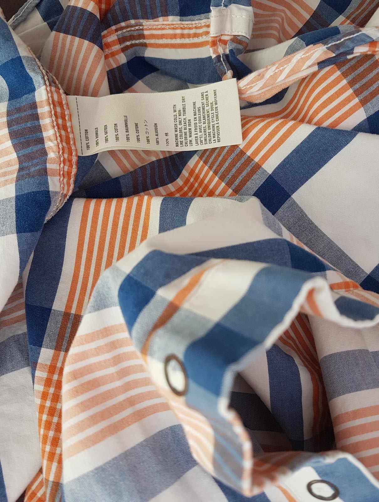 20190703_103104.jpg Hollister Rozmiar S Kolor Czerwony Krata Kołnierz Męska Koszula Casual Długi rękaw Materiał Bawełna 100%