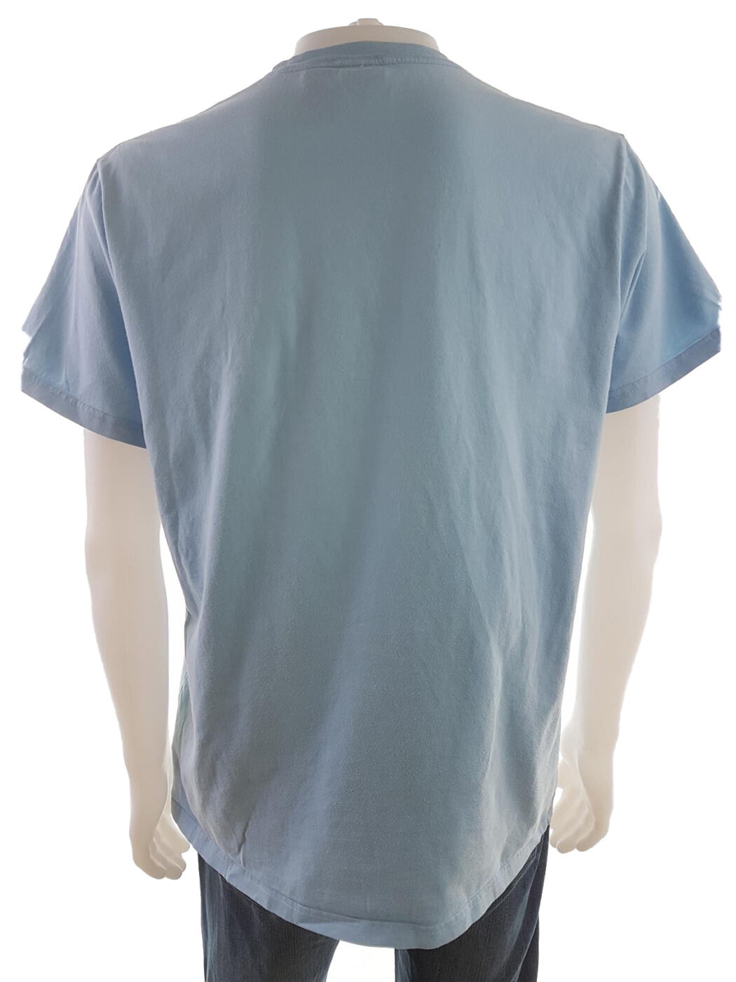 20190703_110225.jpg Ralph Lauren Rozmiar L Kolor Niebieski Męski T-Shirt Krótki rękaw Materiał Bawełna 100%