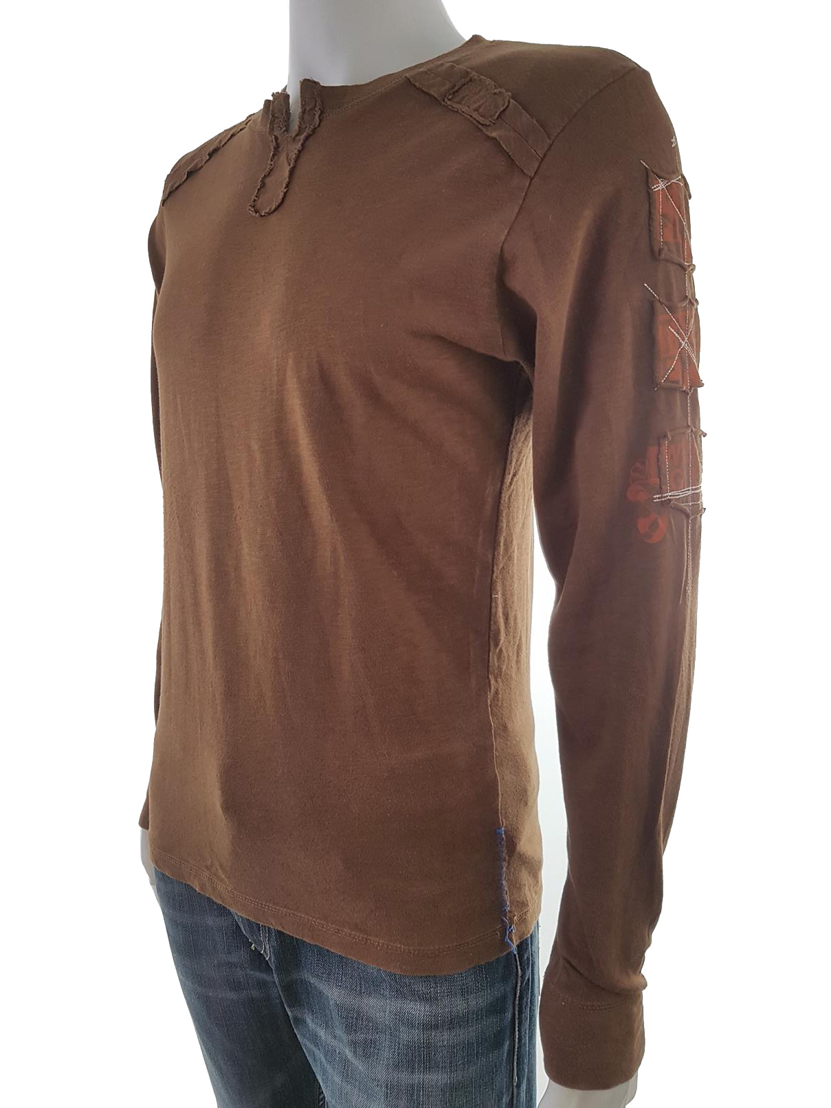 20190703_120823.jpg Wrangler Rozmiar S Kolor Brązowy Męski Sweter Długi rękaw