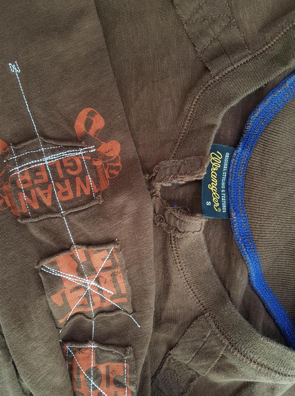 20190703_120901.jpg Wrangler Rozmiar S Kolor Brązowy Męski Sweter Długi rękaw
