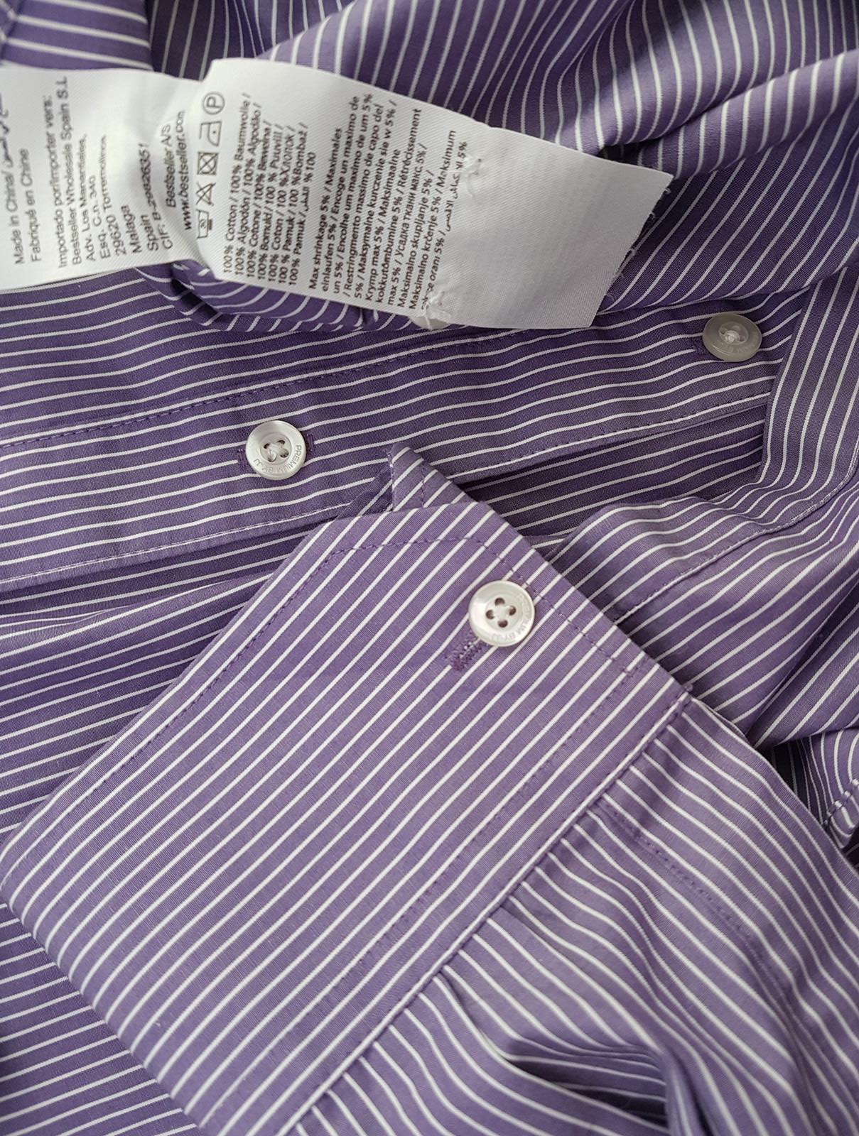 20190703_132716.jpg Jack & jones Rozmiar M Kolor Fioletowy Kołnierz Męska Koszula Casual Długi rękaw Materiał Bawełna 100%