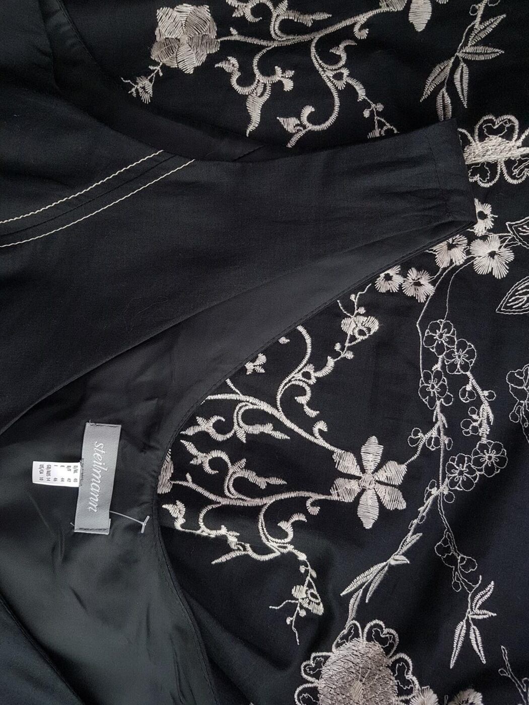 Steilmann Rozmiar 40 Kolor Czarny W serek Sukienka Sheath Bezrękawnik Midi Materiał Bawełna Steilmann Rozmiar 40 Kolor Czarny W serek Sukienka Sheath Bezrękawnik Midi Materiał Bawełna