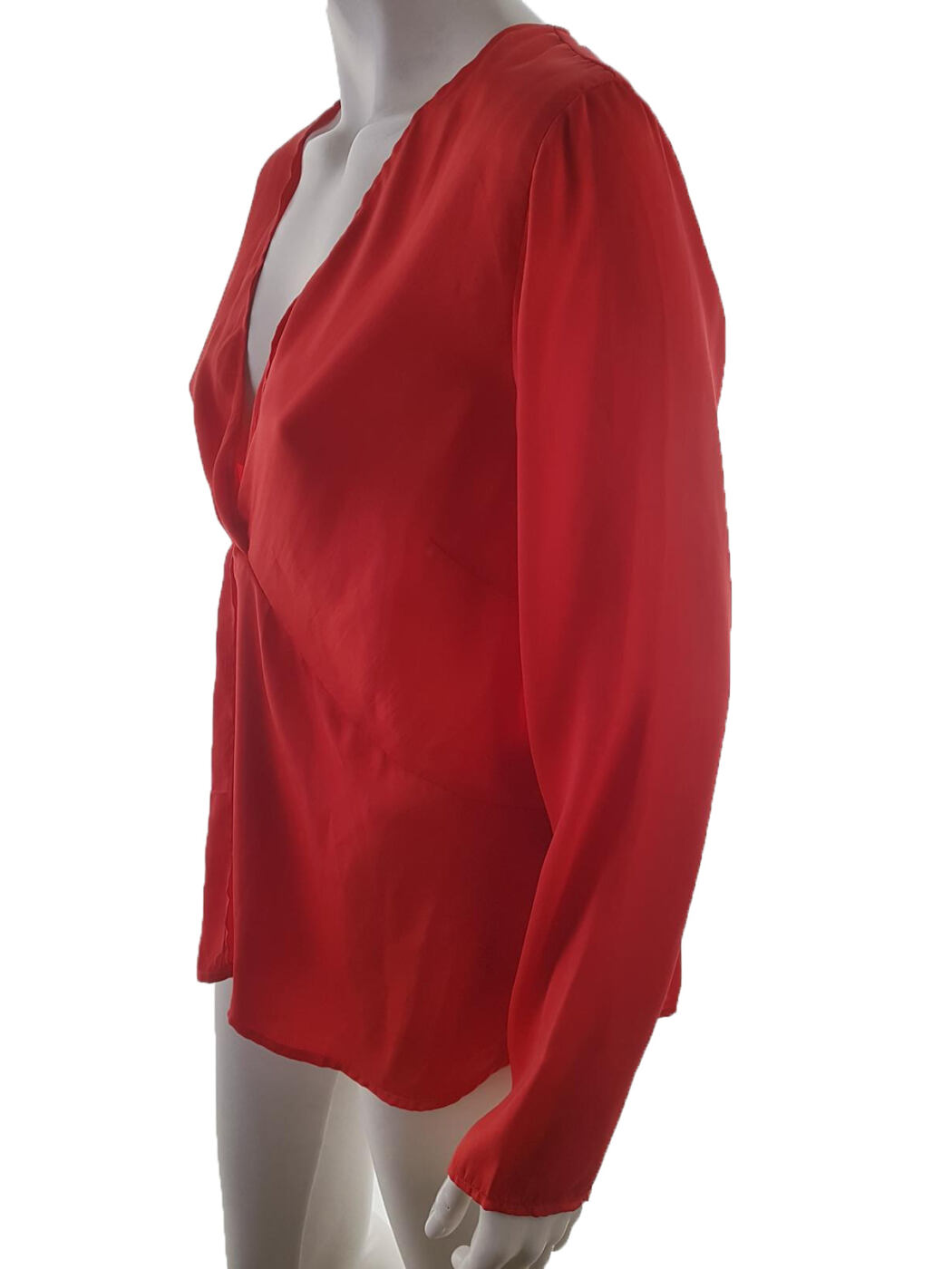 Vero moda Rozmiar XL Kolor Czerwony W serek Tunika Bluzka Długi rękaw Vero moda Rozmiar XL Kolor Czerwony W serek Tunika Bluzka Długi rękaw