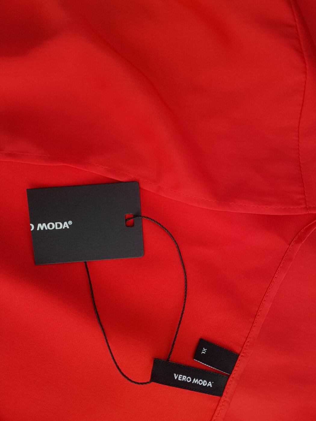 Vero moda Rozmiar XL Kolor Czerwony W serek Tunika Bluzka Długi rękaw Vero moda Rozmiar XL Kolor Czerwony W serek Tunika Bluzka Długi rękaw
