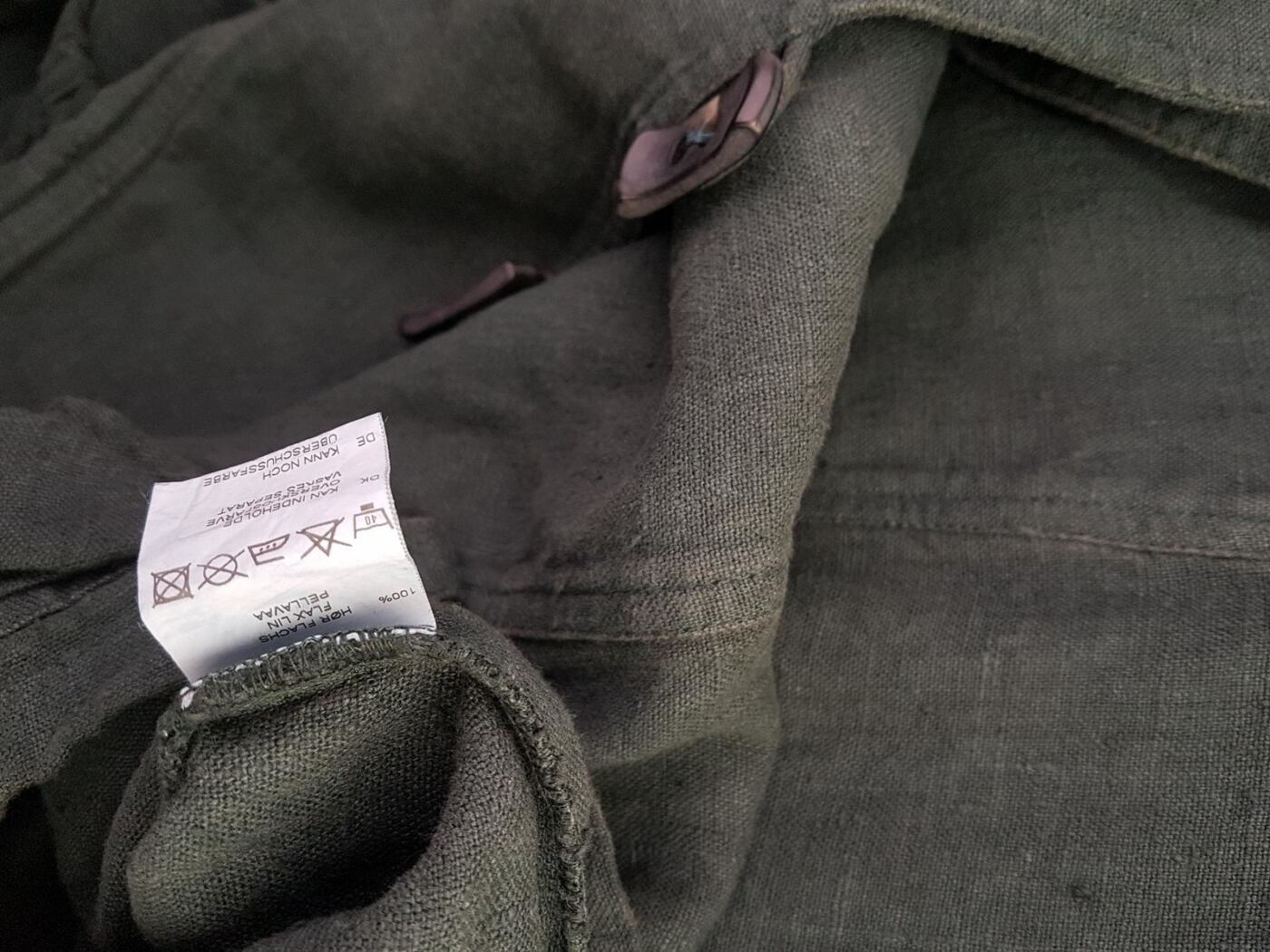 20190709_161019.jpg Rozmiar 38 (XXL) Kolor Zielony Kołnierz Żakiet z zapięciem Długi rękaw Materiał Len 100%