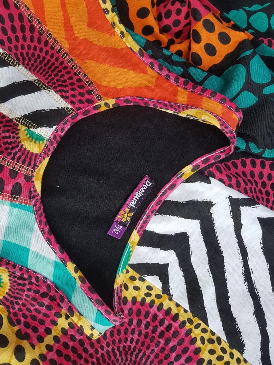 DESIGUAL Rozmiar 11/12 lat Kolor Różowy Okrągły dekolt Sukienka Mini Bezrękawnik Krótka Materiał Bawełna 100%