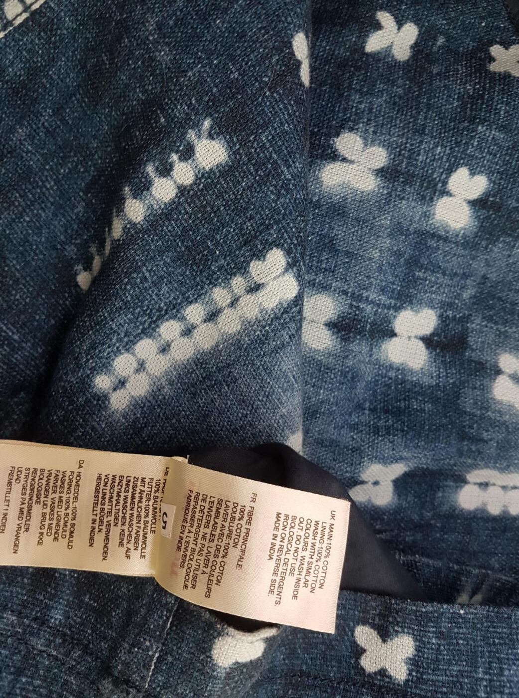 20190710_122630.jpg White stuff Rozmiar 36 Kolor Granatowy Spódnica Prosta i Ołówkowa Do Kolan Materiał Bawełna