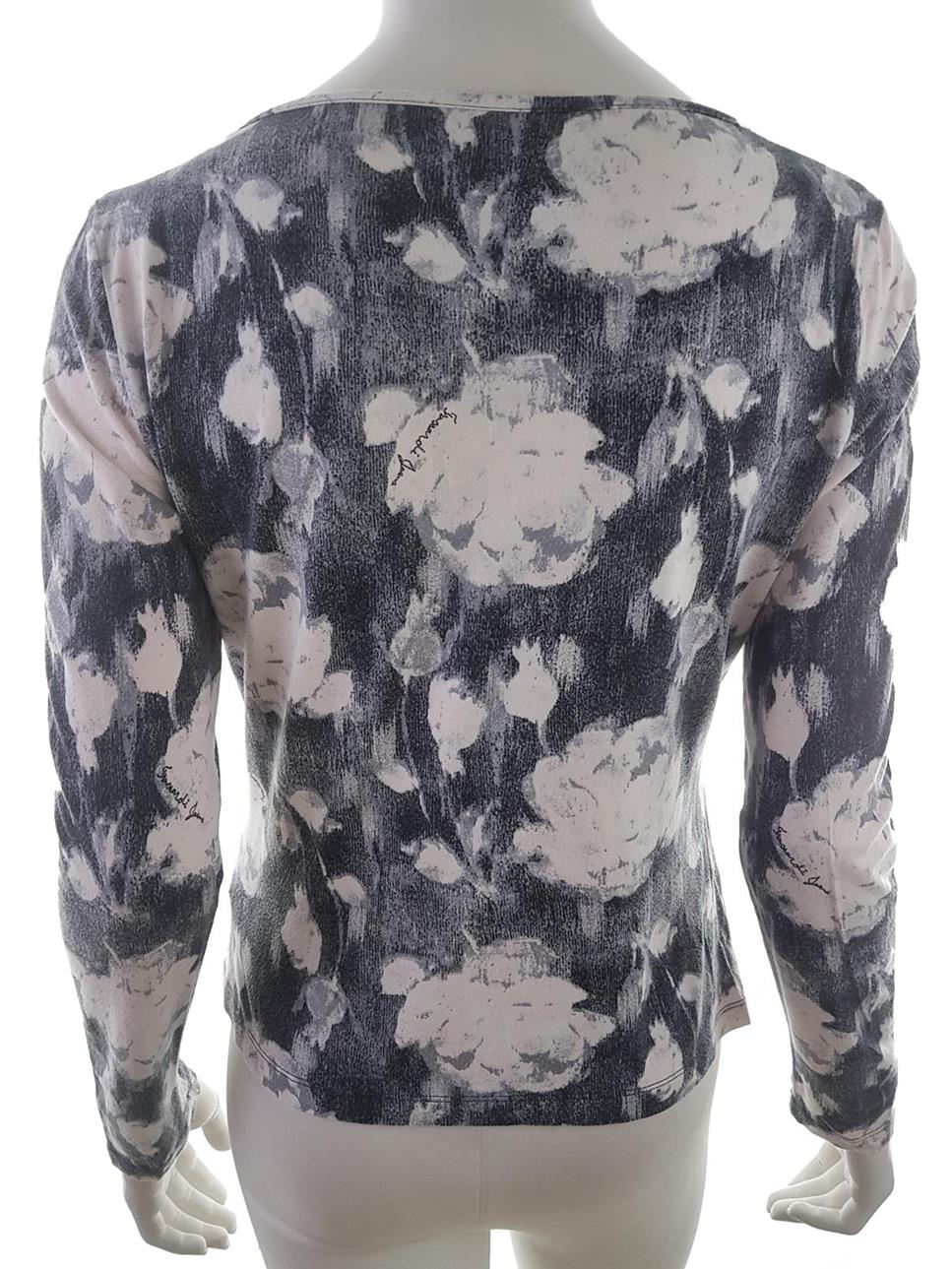 20190710_133413.jpg Trussardi jeans Rozmiar L Kolor Szary W serek Bluzka Długi rękaw Materiał Wiskoza