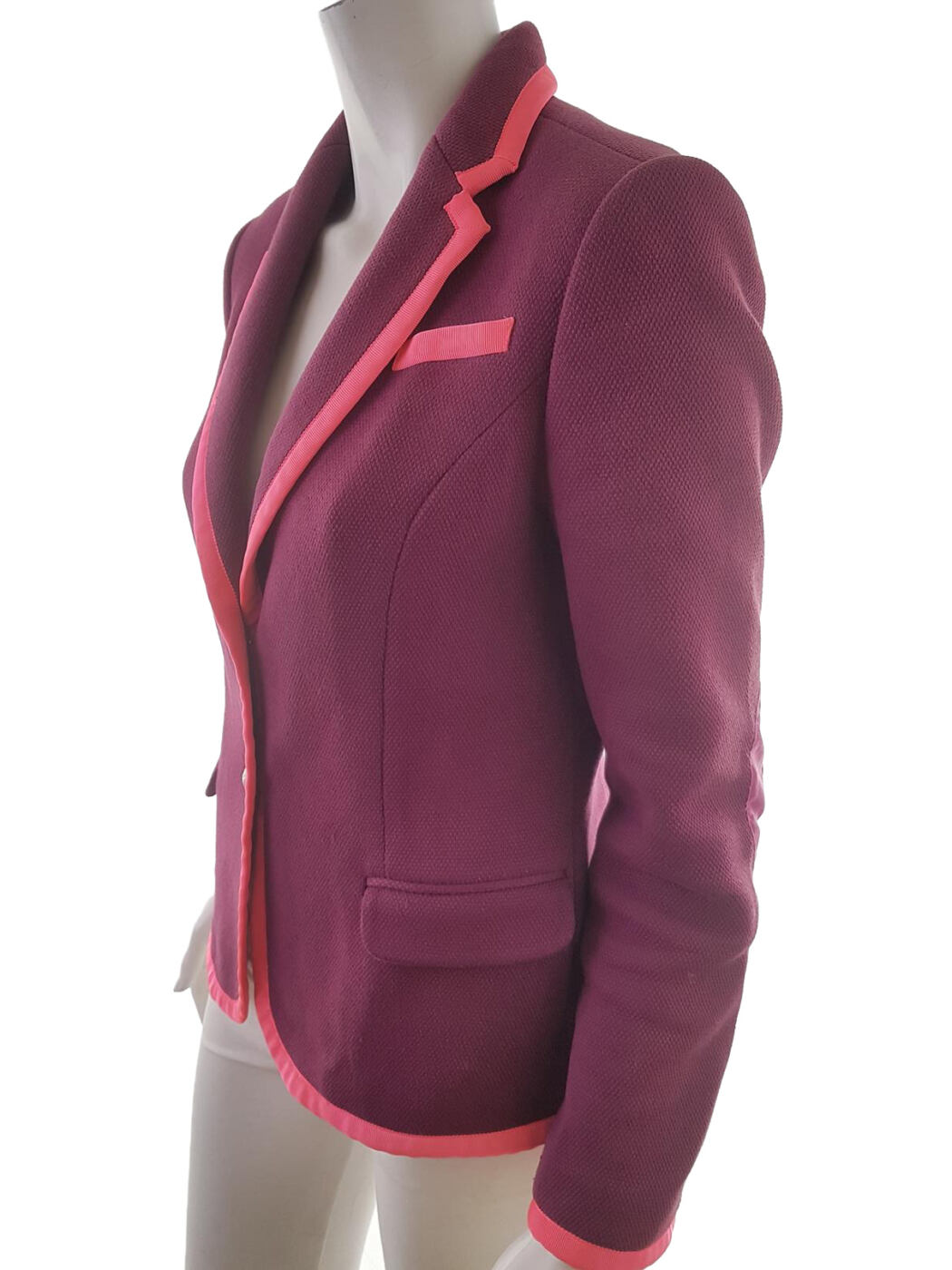 20190710_141037.jpg Ted Baker London Rozmiar S Kołnierz Żakiet z zapięciem Długi rękaw Materiał Bawełna