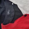 Vintage Rozmiar 44 Kolor Czarny W serek Sukienka Prostokątna Krótki rękaw Midi Materiał Len 100%