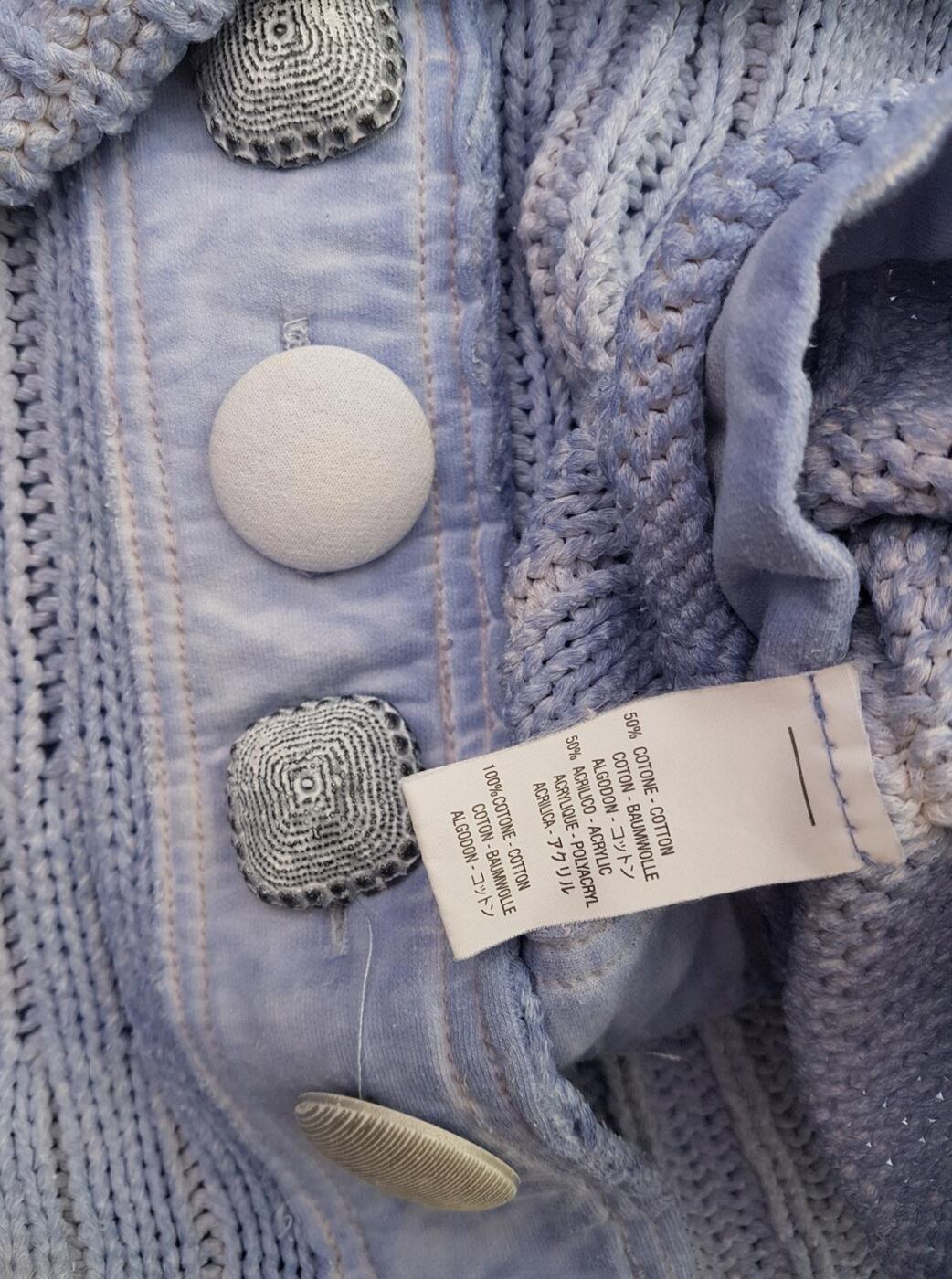 20190711_143548.jpg Bottega Rozmiar S Kolor Niebieski Kamizelka Kardigan Bezrękawnik Materiał Bawełna