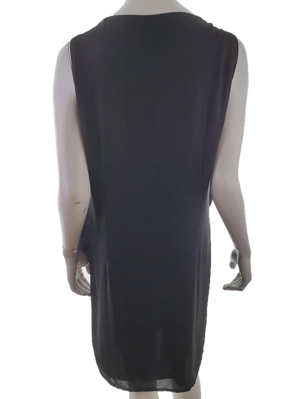 Flash Woman Rozmiar M Kolor Czarny W serek Sukienka Prostokątna Bezrękawnik Midi Flash Woman Rozmiar M Kolor Czarny W serek Sukienka Prostokątna Bezrękawnik Midi