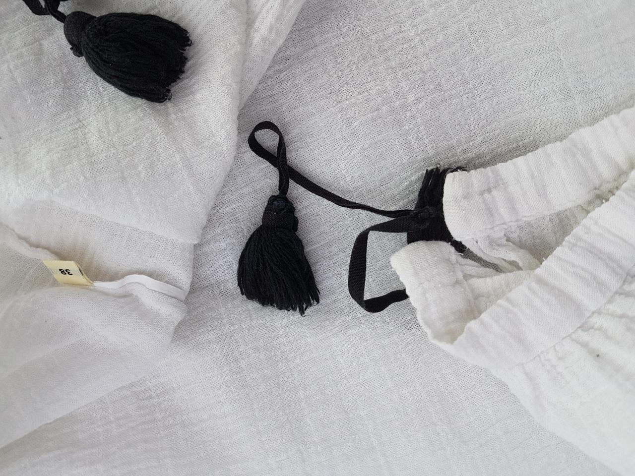 20190712_142142.jpg BY MALENE BIRGER Rozmiar 38 Kolor Biały Keyhole Crew Neck Bluzka Rękaw 3/4
