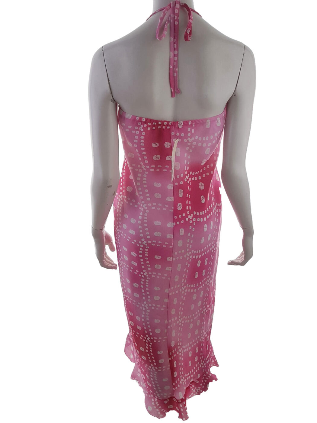 Peppercorn Rozmiar L Kolor Różowy Geometryczny Halter Sukienka Maxi Bezrękawnik Długa Peppercorn Rozmiar L Kolor Różowy Geometryczny Halter Sukienka Maxi Bezrękawnik Długa