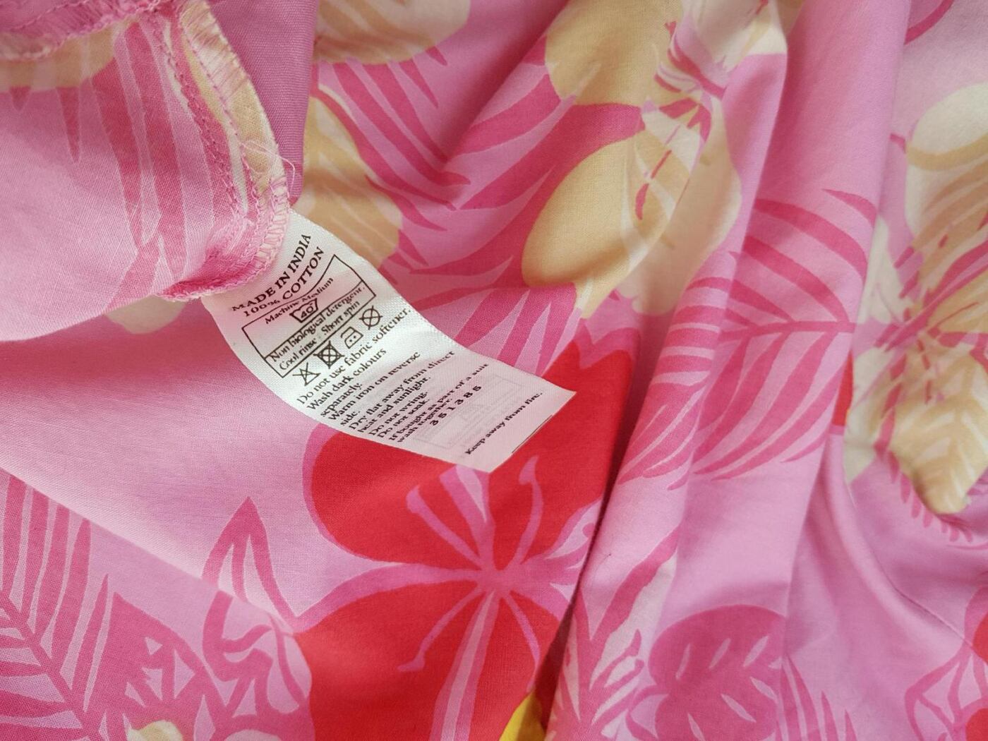 Monsoon Rozmiar 36 Kolor Różowy W serek Sukienka Letnia Bezrękawnik Midi Materiał Bawełna 100%