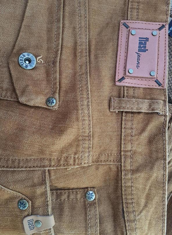 Flash Jeans Rozmiar 36 Kolor Brązowy Spódnica Prosta i Ołówkowa Do Kolan Materiał Bawełna