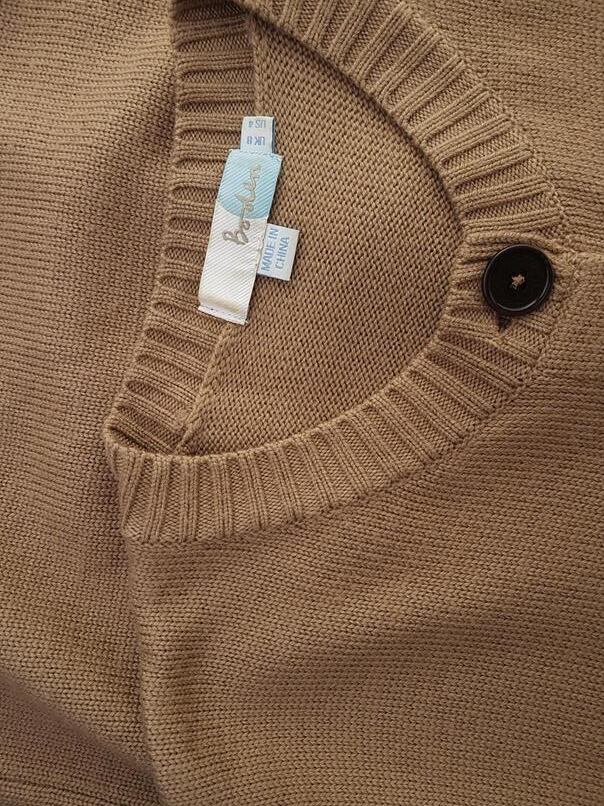 Boden Rozmiar 36 Kolor Brązowy Crew Neck Długi Zapinany Kardigan Krótki rękaw Materiał Wełna Boden Rozmiar 36 Kolor Brązowy Crew Neck Długi Zapinany Kardigan Krótki rękaw Materiał Wełna